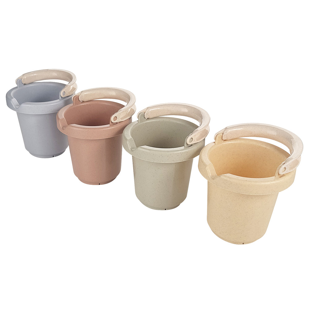 Kinder and Kids Wheat Straw Bath Bucket Toy Set