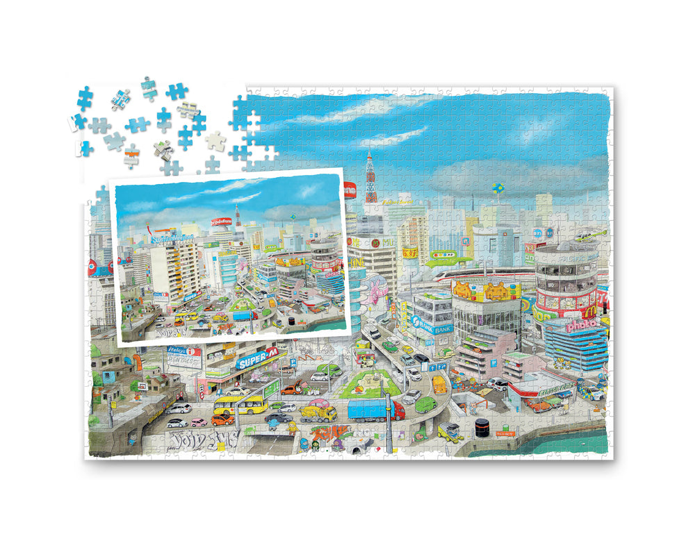 Den fantastiske bus - Ahnstarr City. Puslespil 1000 brikker