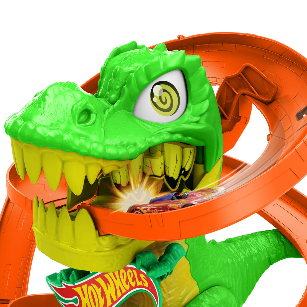 Hot Wheels City T-Rex Brandstation