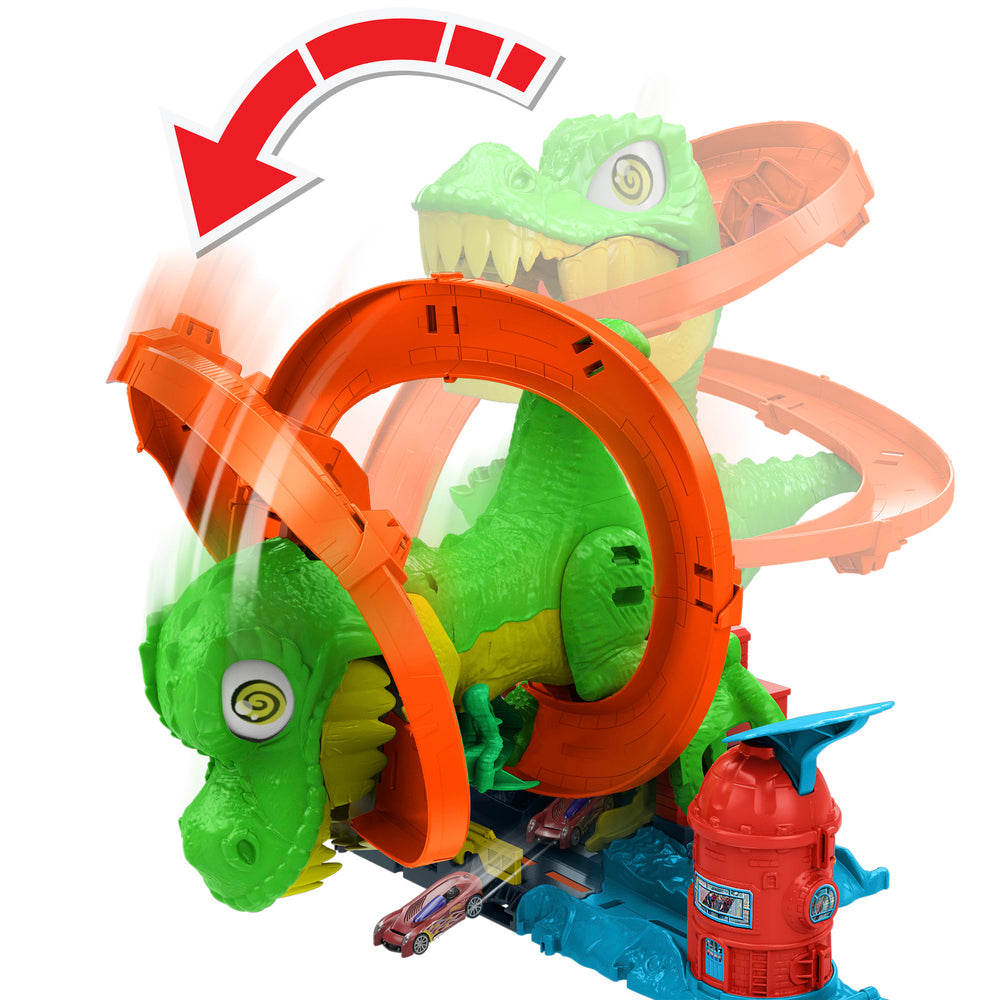 Hot Wheels City T-Rex Brandstation