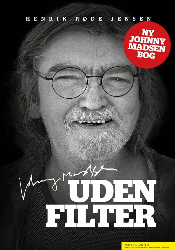 Plakat 70x100 cm - udgave 2 - Johnny Madsen, Uden filter