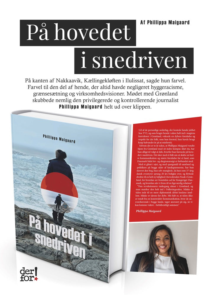 På hovedet i snedriven - Plakat 50x70cm