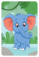 Diamond art elefant 10 x 15 cm