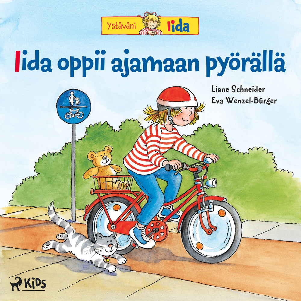 Iida oppii ajamaan pyörällä
