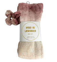 Læse og Hyggesok rosa onesize