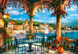 Puslespil Balcony view of Lake Como 1000 brikker