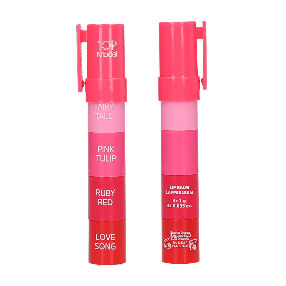 TOPModel Læbebalsam m/4 farver BEAUTY and ME