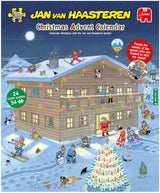 D2 Puslespil JvH julekalender 1-24 54 brikker pr. låge