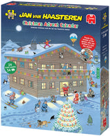 D2 Puslespil JvH julekalender 1-24 54 brikker pr. låge