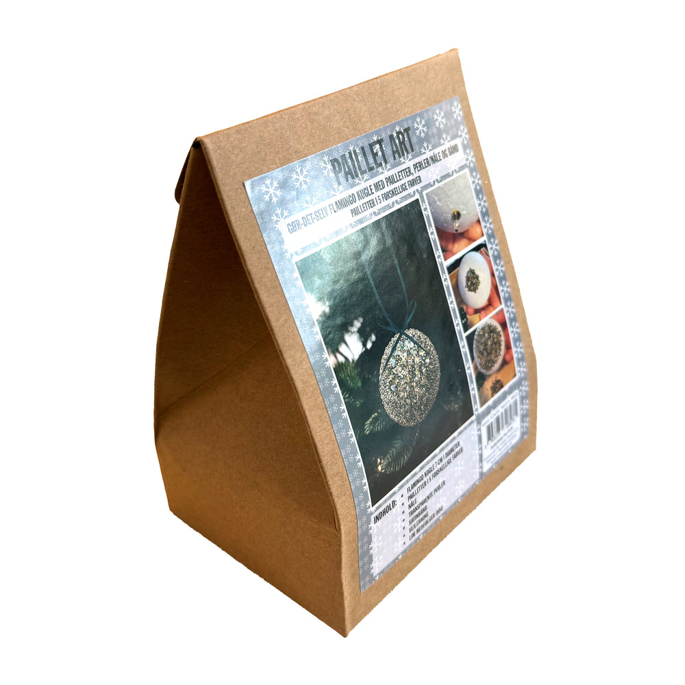 Paillet art kugle 7 cm