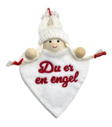 Nisse i filt m/strikhue m/tekst asst
