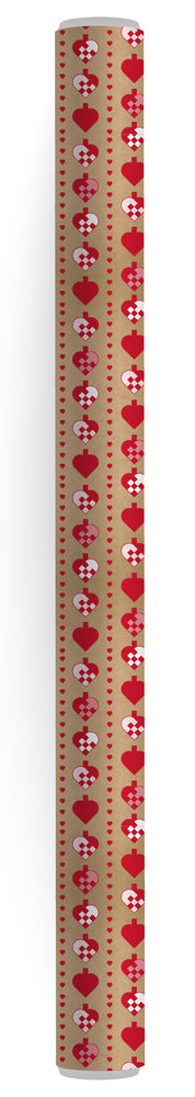 Flot kraft gavepapir 3 m x 70 cm