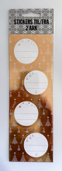 Stickers til/fra 2 ark 8 stk