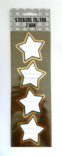 Stickers til/fra 2 ark 8 stk