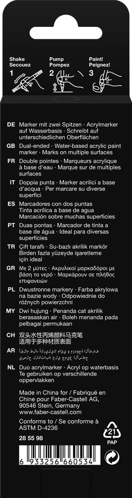 Marker Faber-Castell Sort Black Edition Shake & Paint 2I1