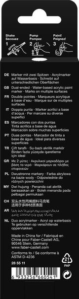 Marker Faber-Castell Hvid Black Edition Shake & Paint 2I1