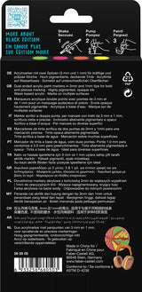 Marker Faber-Castell 4 Neon Black Edition Shake & Paint 2I1