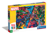 Puslespil Clementoni Marvel vs Heroes 104 brikker