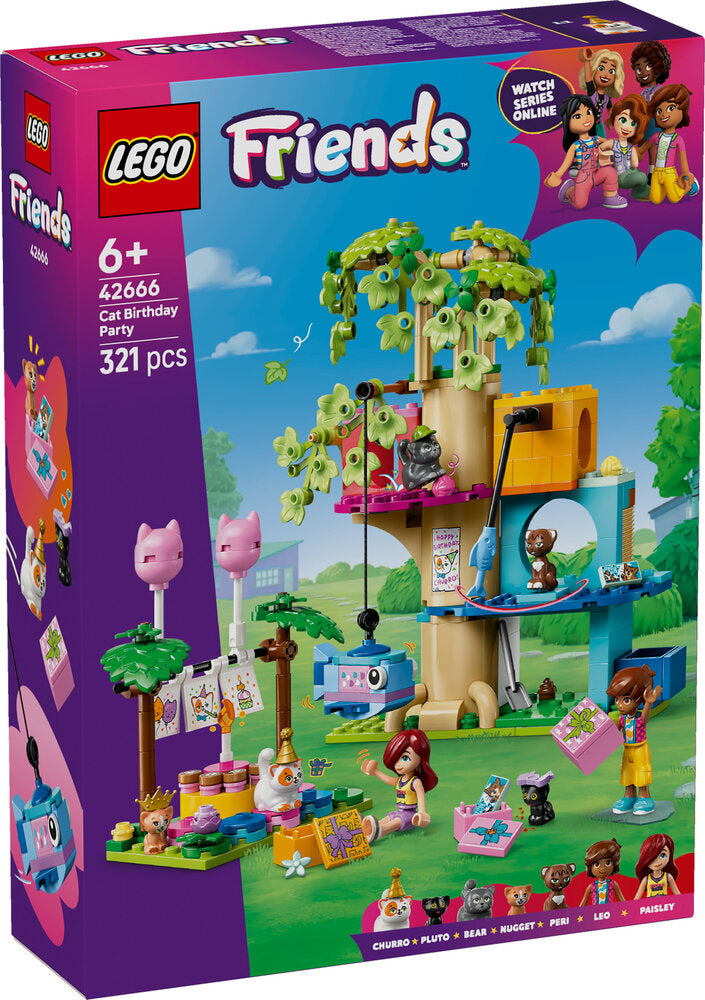 42666 LEGO Friends Katte-fødselsdagsfest og trætophus