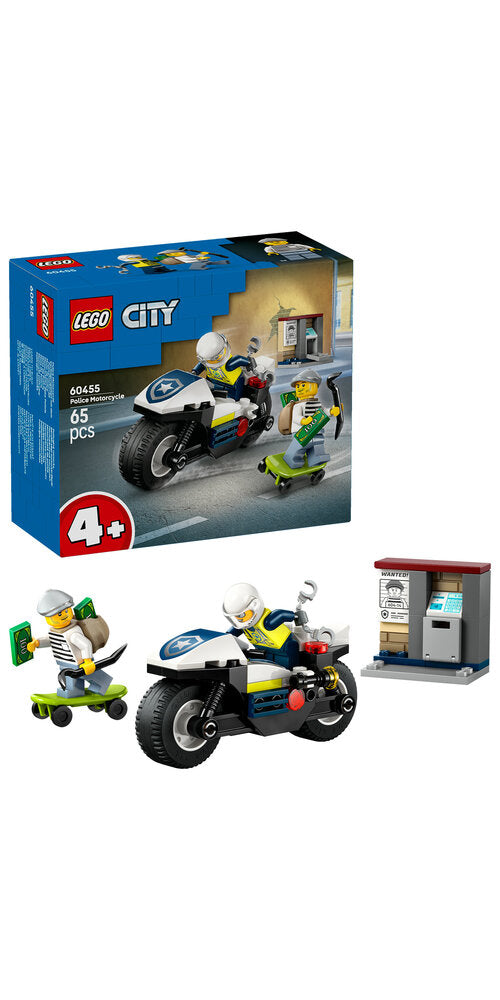 60455 LEGO City Politimotorcykel på forbryderjagt