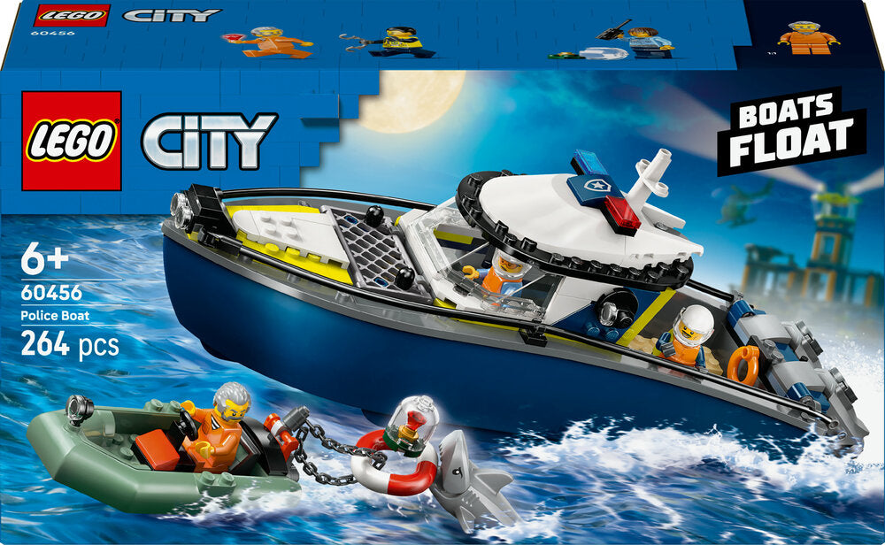 60456 LEGO City Politibåd på forbryderjagt