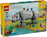 31171 LEGO Creator Vilde dyr: Majestætisk næsehorn med fugle
