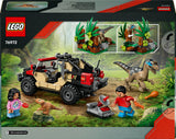 76972 LEGO Jurassic World Offroad-flugt fra raptor