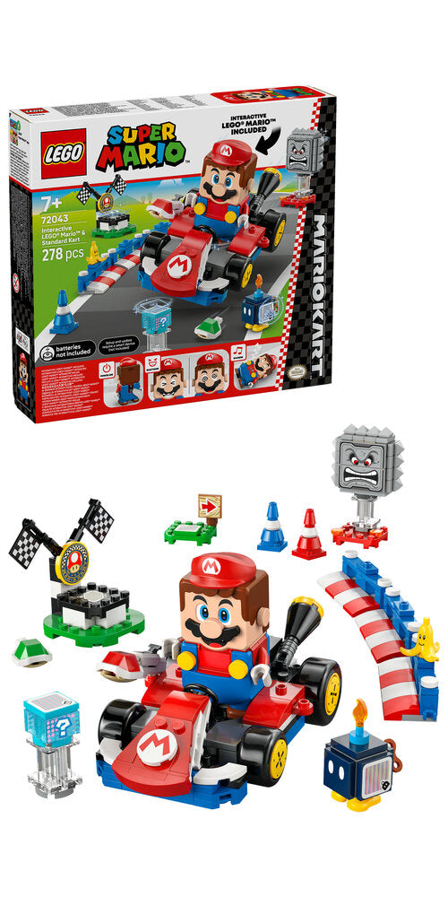 72043 LEGO Super Mario Mario Kart™ – Interaktiv LEGO® Mario™ og Standard Kart