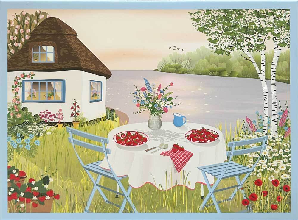 Puslespil sweet strawberries 1000 brikker
