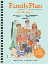 FamilyPlan Skoleåret 2025/2026 Bordkalender M/6 KOLONNER