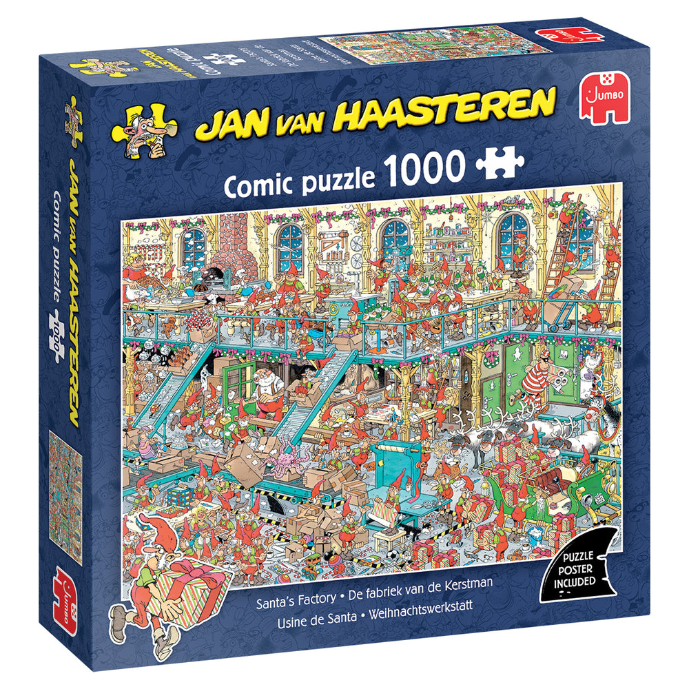 PUSLESPIL JVH SANTA'S FACTORY 1000 BRIKKER