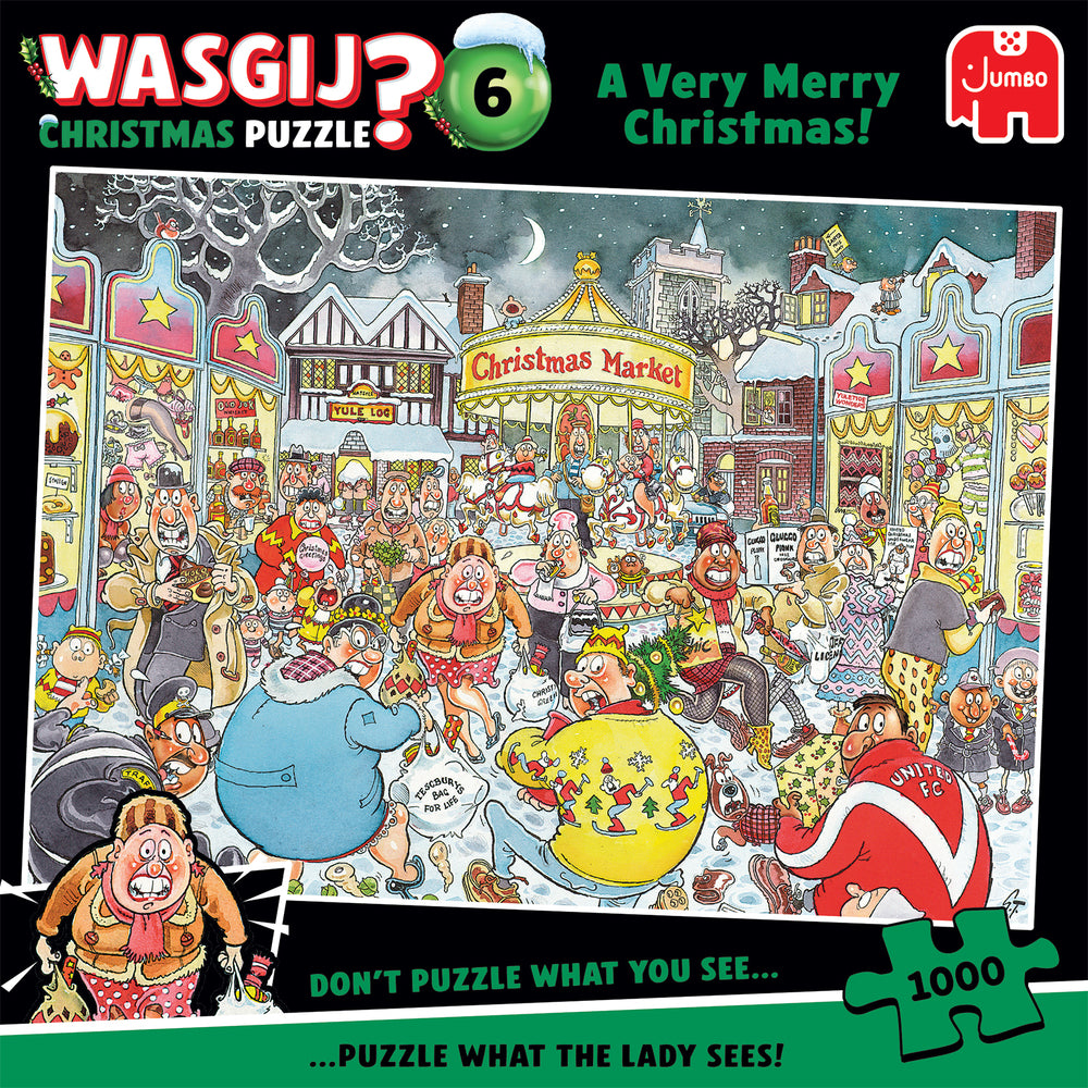 PUSLESPIL WASGIJ 6 A VERY MERRY CHRISTMAS 1000 BRIKKER