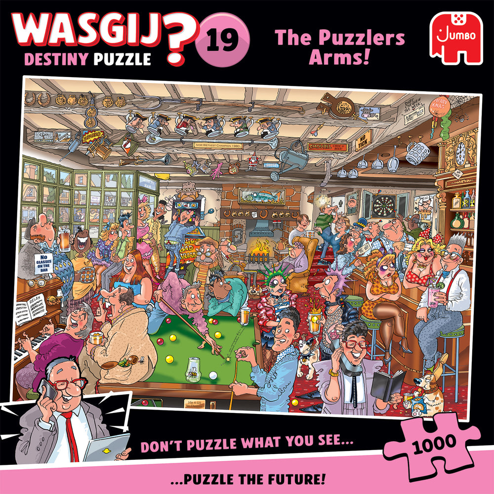 PUSLESPIL WASGIJ DESTINY 19 THE PUZZLERS ARMS! 1000 BRIKKER