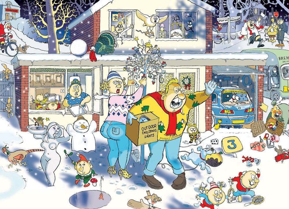 PUSLESPIL WASGIJ CHRISTMAS 9 A BRIGHT CHRISTMAS NIGHT! 1000 BRIKKER