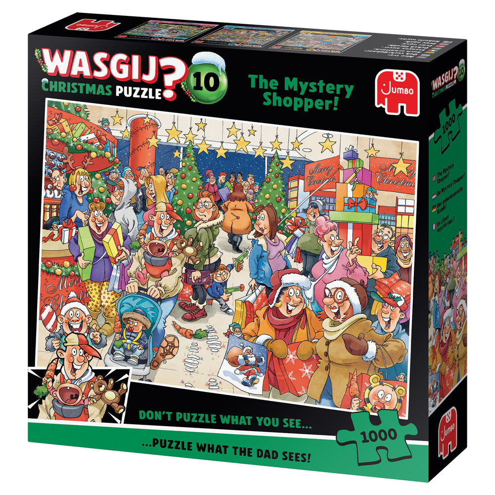 PUSLESPIL WASGIJ CHRISTMAS 10 MYSTERY SHOPPER! 1000 BRIKKER