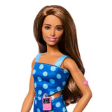 Barbie Dukke Blå Prikket (Diabetes)