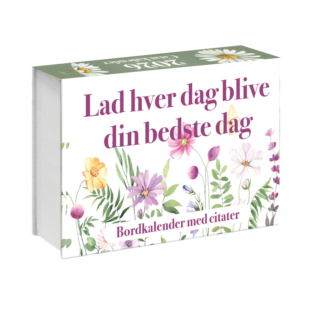 Citat Evigheds afrivningskalender blomster 366 dage
