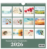 VÆGkalender 2026 Danmarks NATUR 29,5 x 29,5 cm