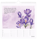 VÆGkalender 2026 HAVENS BLOMSTER 29,5 x 29,5 cm