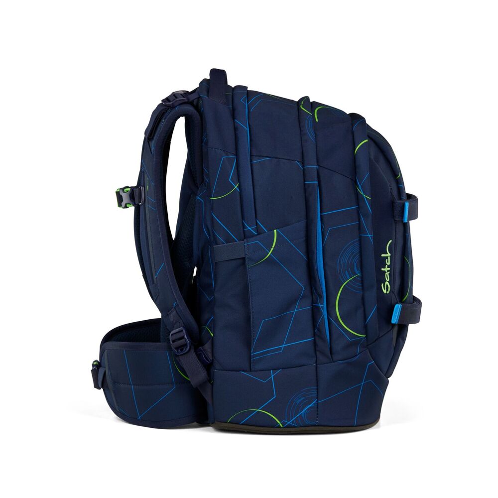 Skoletaske Satch Blue Tech