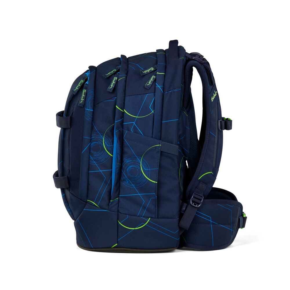 Skoletaske Satch Blue Tech