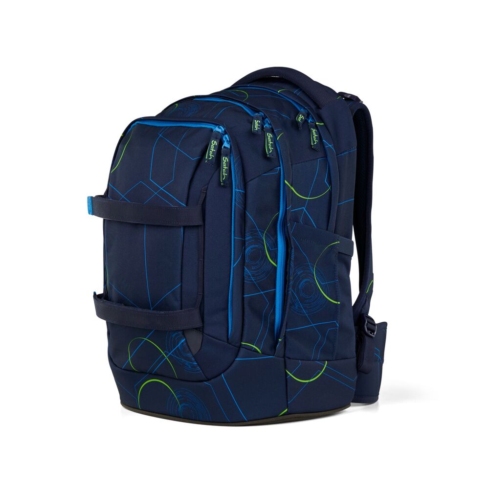Skoletaske Satch Blue Tech