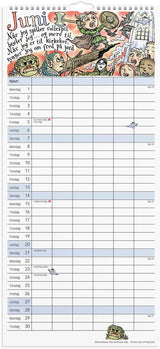 Familiekalender 2026 otto dickmeiss m/illu 6 kol