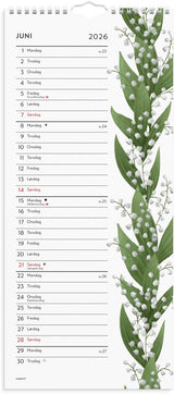 Vægkalender 2026 blomster