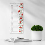 Vægkalender 2026 blomster
