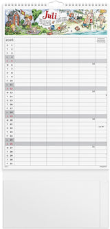 Familiekalender 2026 otto dickmeiss a3 5 kol.