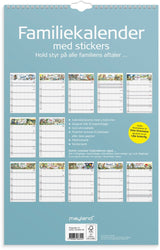 Familiekalender 2026 otto dickmeiss a3 5 kol.