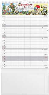 Familiekalender 2026 otto dickmeiss a3 6 kol