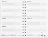 Mini planner 2026 uge refill tværformat