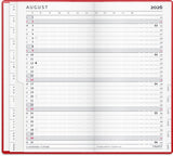 Index planner 2026 måned vinyl rød